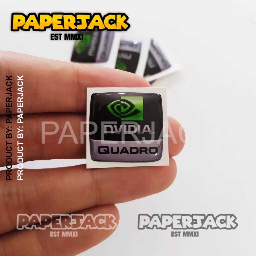 Stiker Timbul Aksesoris Laptop NVIDIA QUADRO KUALITAS IMPORT