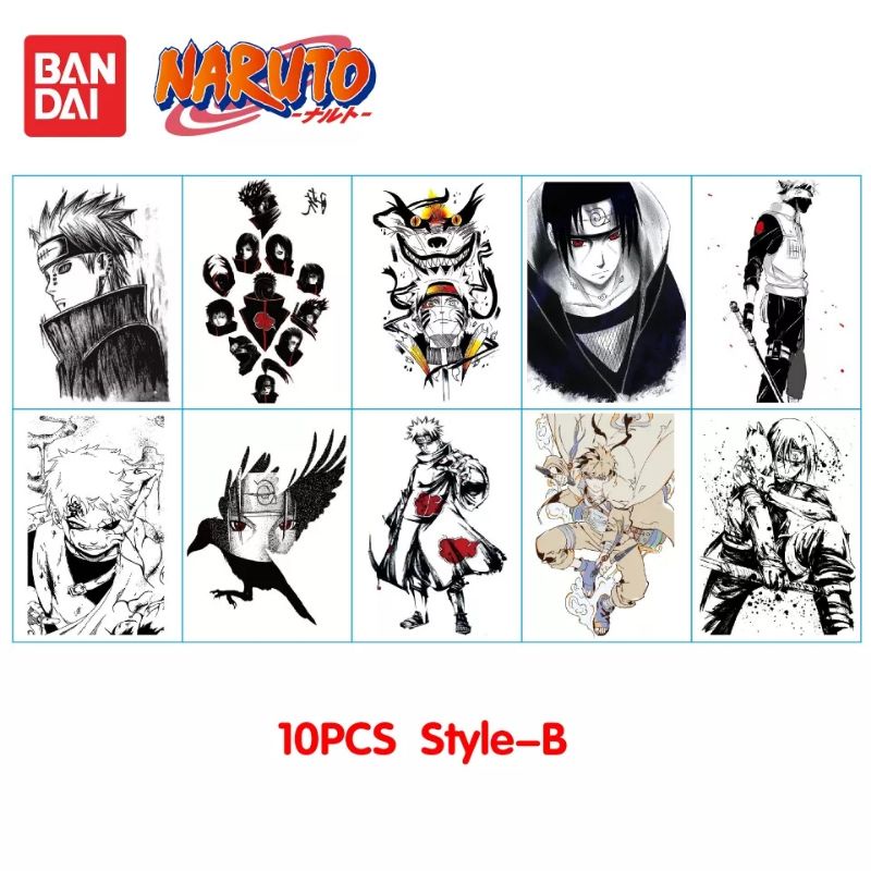 10pcs Tatto temporary Luppy bajak laut one piace sesuke naruto