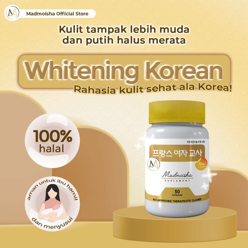 KOREAN WHITENING Mini isi 20 MADMOISHA WHITENING PEMUTIH AMPUH