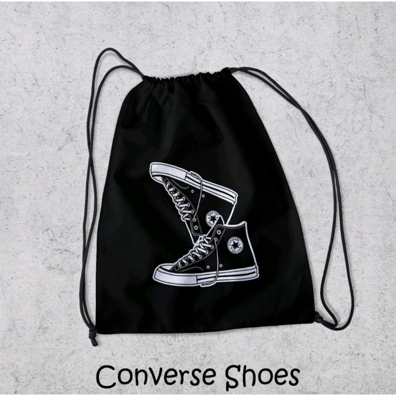 Tas Serut Anti Air Terlengkap Untuk Pria Dan Wanita  Stringbag Sablon - Tas Sekolah