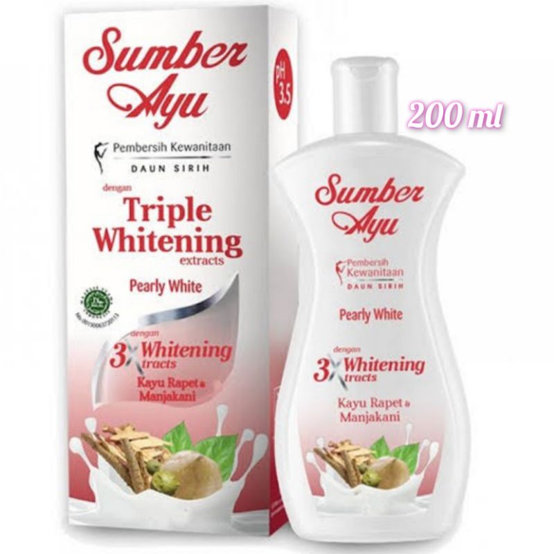 Sumber Ayu Pembersih Kewanitaan Daun Sirih Triple Whitening/Putih 50Ml/90Ml/100Ml