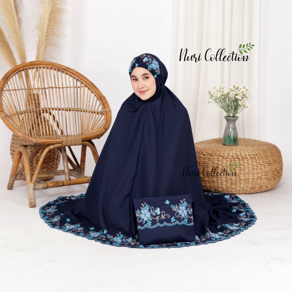 MUKENA DEWASA LEENA NEW RENDA BORDIR PREMIUM