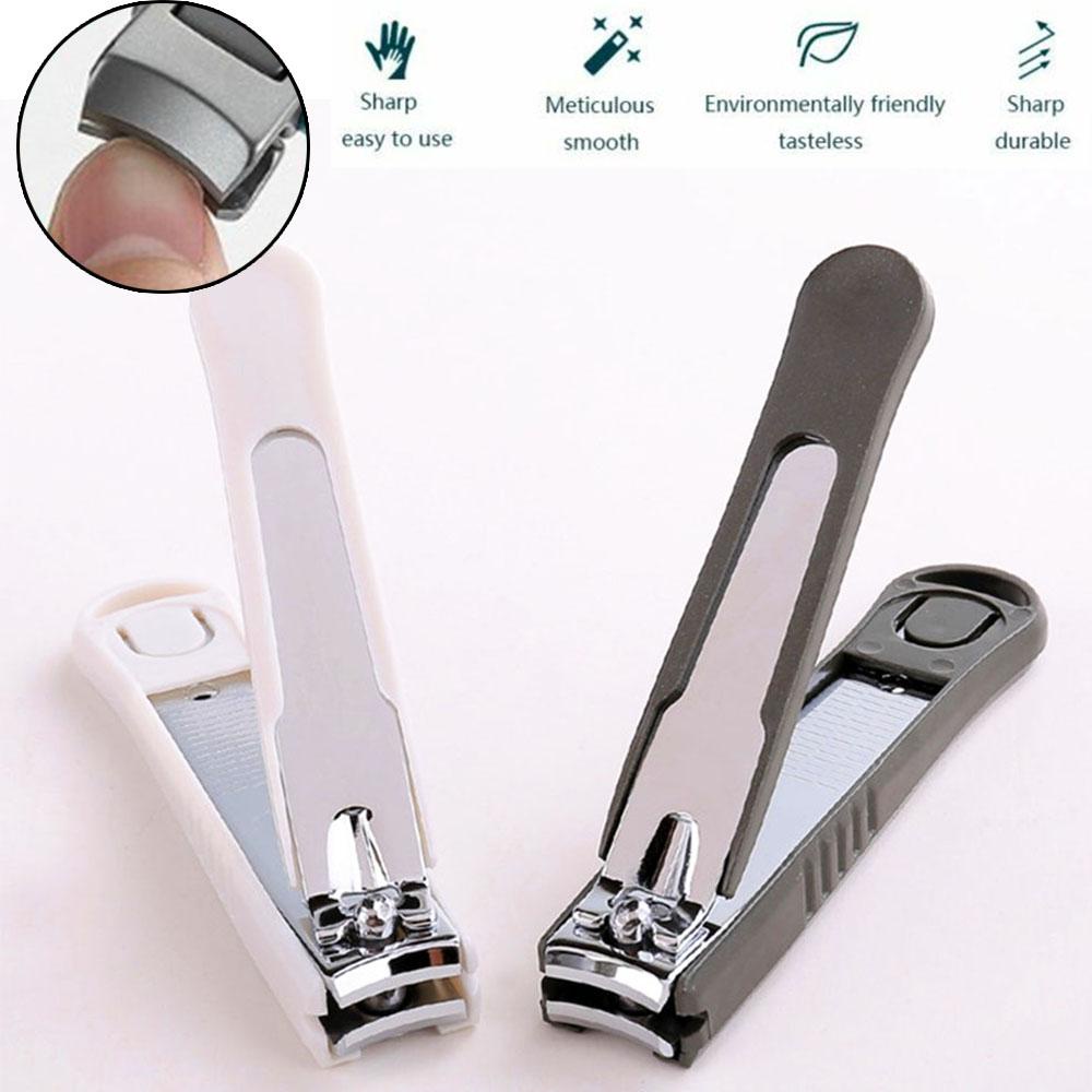 AUGUSTINA Pemotong Gunting Kuku Agustina Portable Profesional Anti Splash Nailnails Carbon Steel Pemotong Kuku