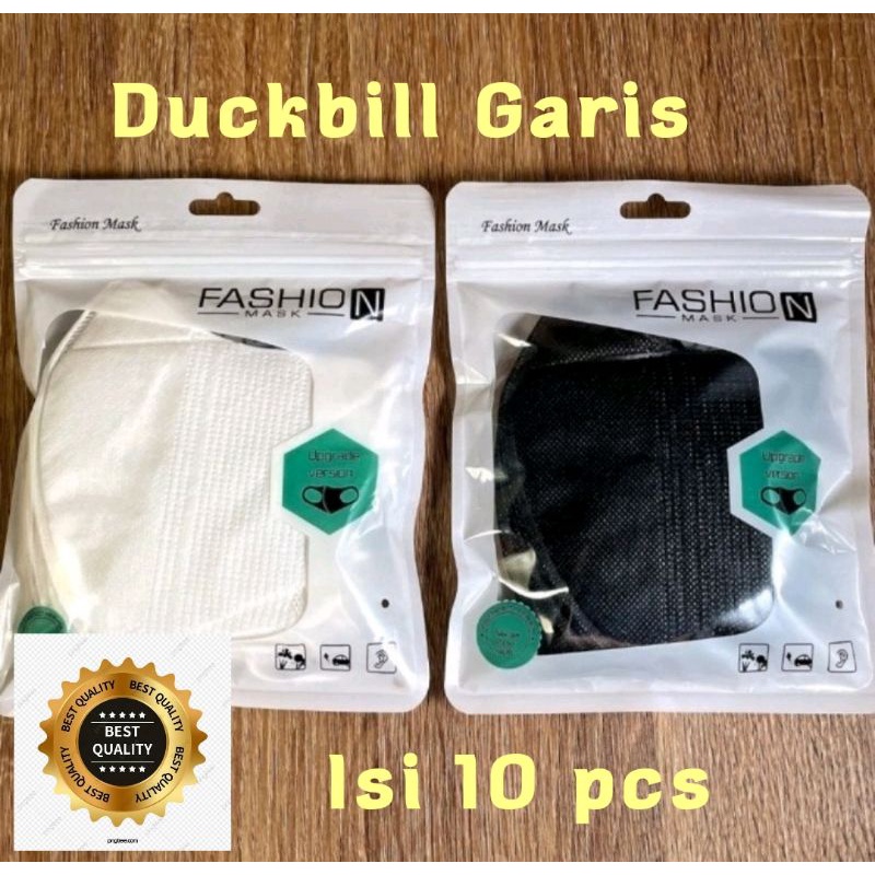 Masker Duckbill isi 10 pcs / pack earlop 3 ply Menkes mirip sensi