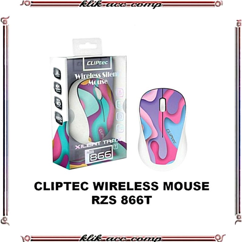 0Mouse Wireless CLIPtec RZS866T Silent Trax 1200 Dpi