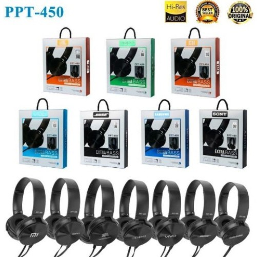 Earphone Headset PPT-450 PPT 450 + MIC HIGH QUALITY