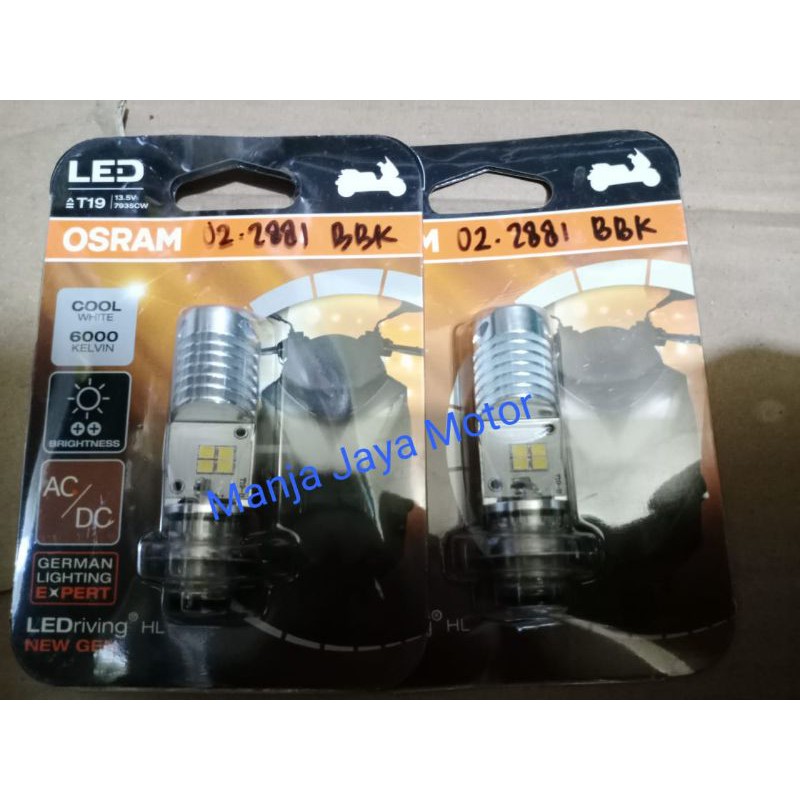 Bohlam/Lampu depan T19 OSRAM for Mio smile/beat F1/beat Esp/Xeon/Mio GT/Mio soul/Mio J/Mio M3/Vario