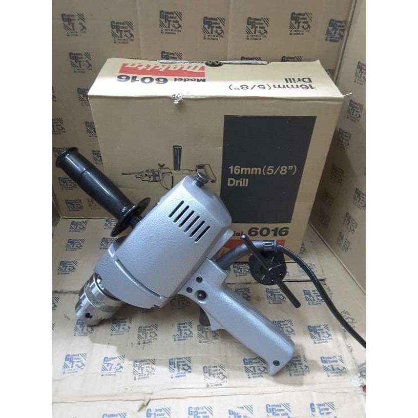 Mesin Bor Besi Bor Tangan 16mm Makita 6016 ORIGINAL -