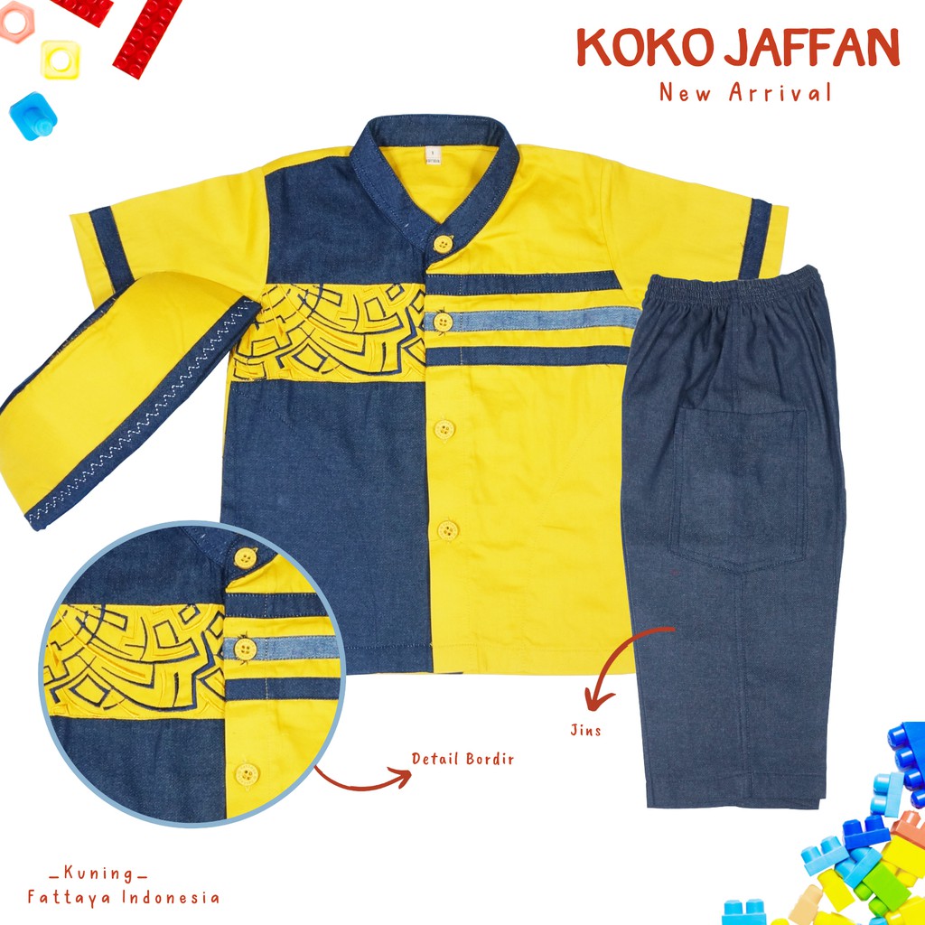 BAJU KOKO ANAK MURAH TERBARU KODE JAFFAN FATTAYA INDONESIA