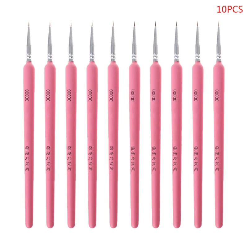 

Ongkir Gratis ya New 10Pcs/set Wolf Hair Hook Line Pen Fine Paint Brush Pen Set Artist Watercolor
