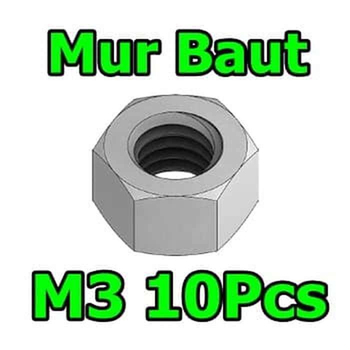 Mur baut ukuran M3 harga per 10pcs