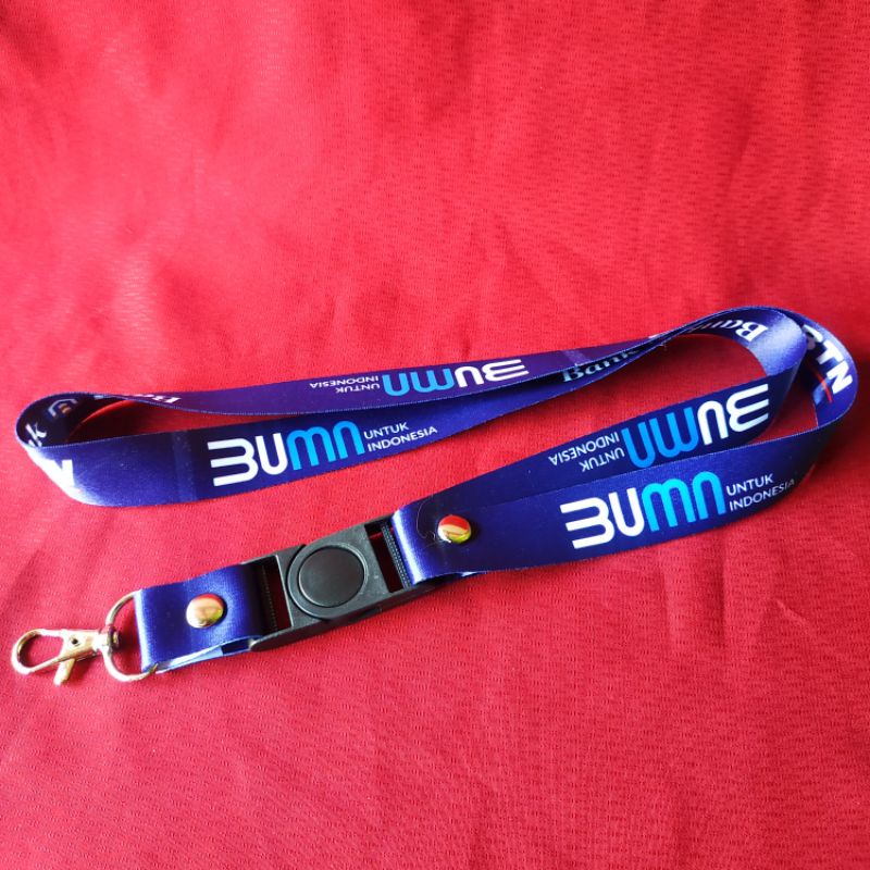 READY ✅ LANYARD BANK BTN BUMN SATUAN MURAH TALI PRINTING CUSTOM ID CARD