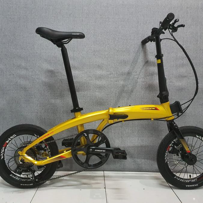 SEPEDA LIPAT FOLDING BIKE PACIFIC NORIS 1.0 VT (16INCH) - MERAH EXCLUSIVE