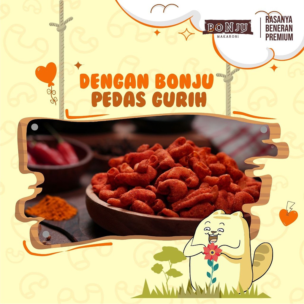 

Makaroni Bonju (Pedas Gurih)