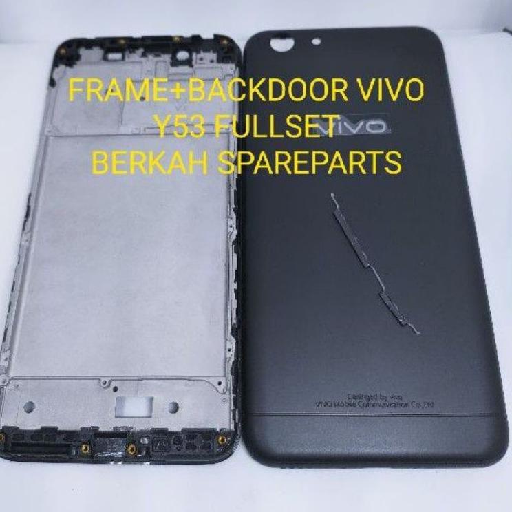 Ready Khusus FRAME TULANG TENGAH LCD+BACKDOOR KESING CASING HOUSING FULSET VIVO Y53 ORIGINAL