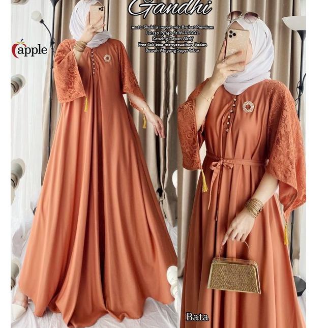 [Sky31au22ᵀ] Gamis Jumbo Maxy Gandhi Mirella Anes Luna Maya Ld 130 Pb 140r