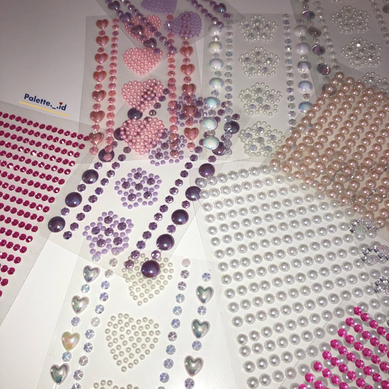 

3D PEARL STICKER POLTICKER DIY STIKER TIMBUL