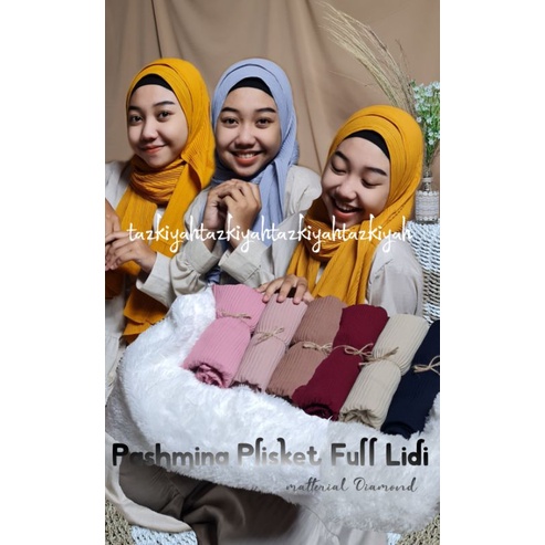 Pashmina plisket &quot;DIAMON&quot; Full Lidi