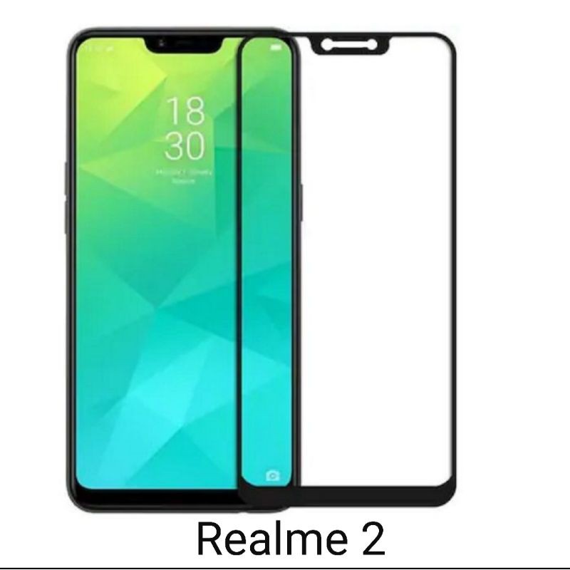 Realme 2  Tempered Glass Full Layar Anti Gores Kaca