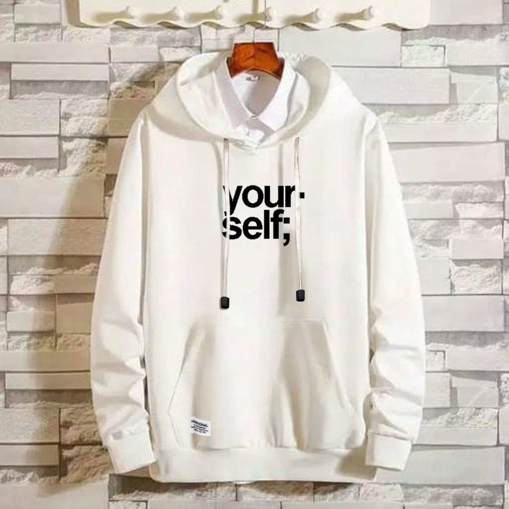 Parisdivarious Sweater Hoodie Jemper Yourself Bahan Fleece Size S - XXL (Pria &amp; Wanita)