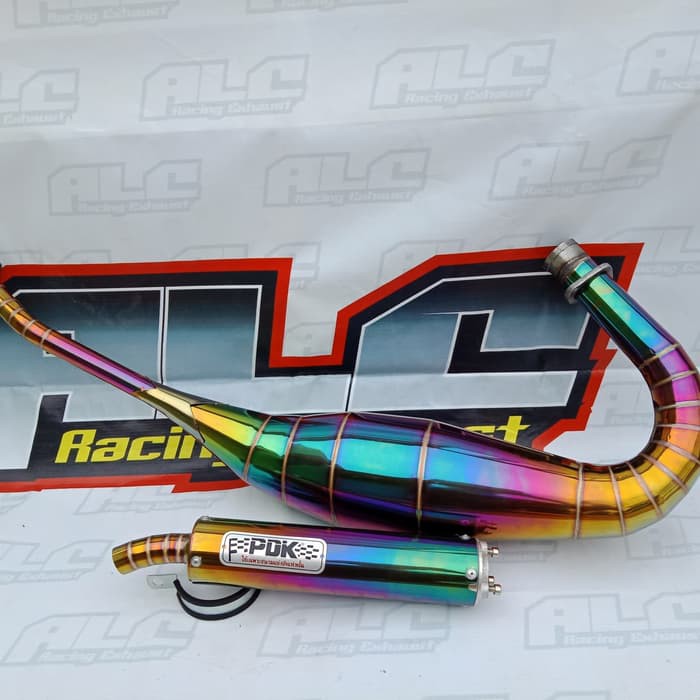Knalpot PDK NINJA 2 tak R Rr dan R stanles pelangi