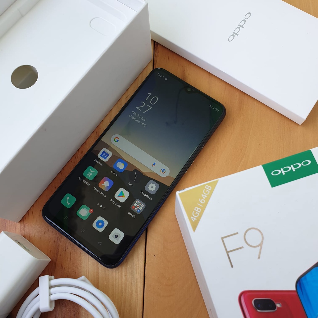 Jual HP SECOND OPPO F9 4/64GB HANDPHONE SECOND HP SEKEN HP BEKAS MURAH