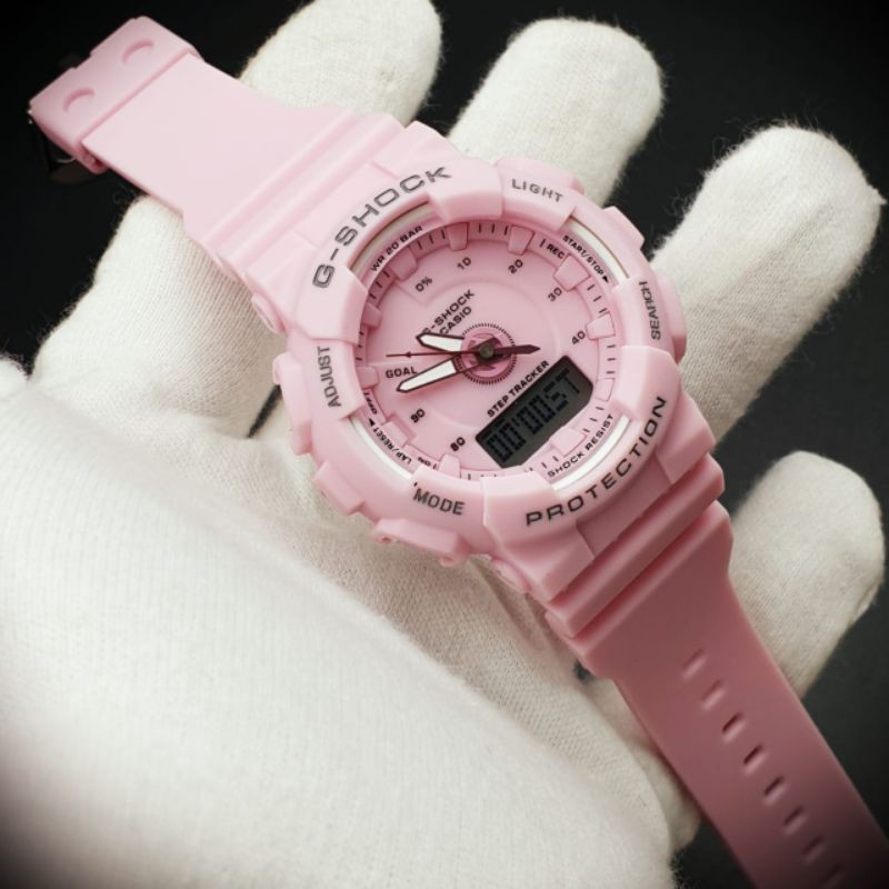 Jam Tangan Wanita Merk G Shock Type GMA-S130 Original Bm Baterai Free Box Set