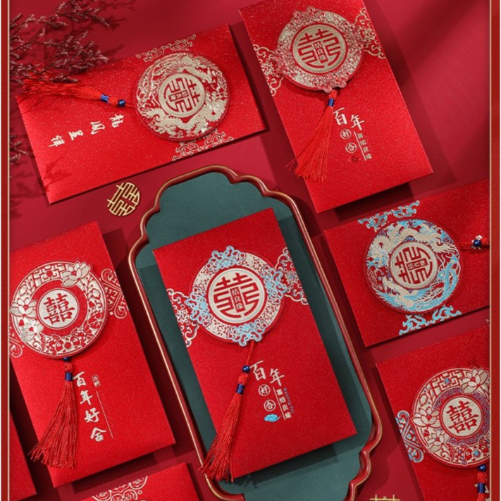 

Angpao Wedding Red Packet Premium Shuangxi Sangjit Angpao SangPia per 1 pcs