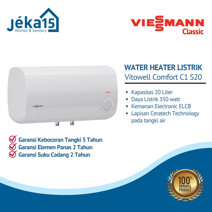 Water Heater Listrik | Viessmann | Vitowell Comfort C1 S20