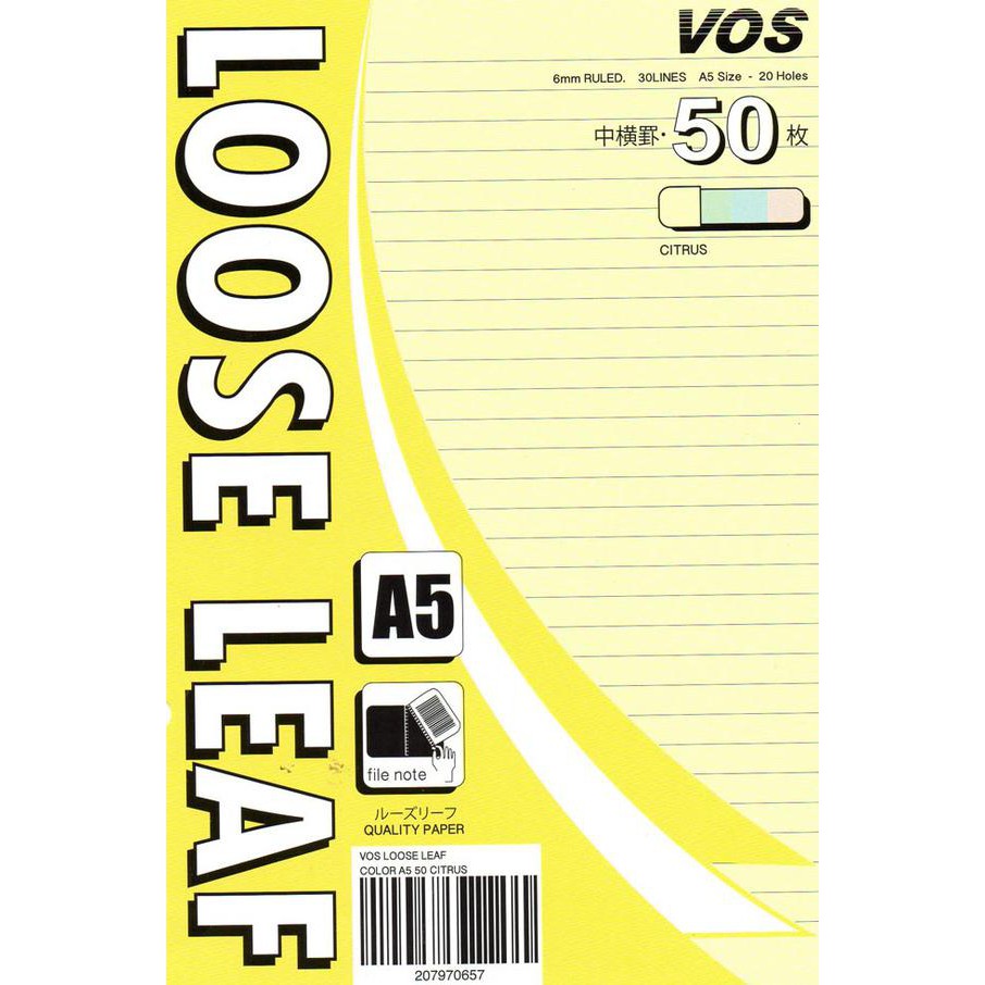 

Gramedia - Vos Loose Leaf Color A5 100 Citrus