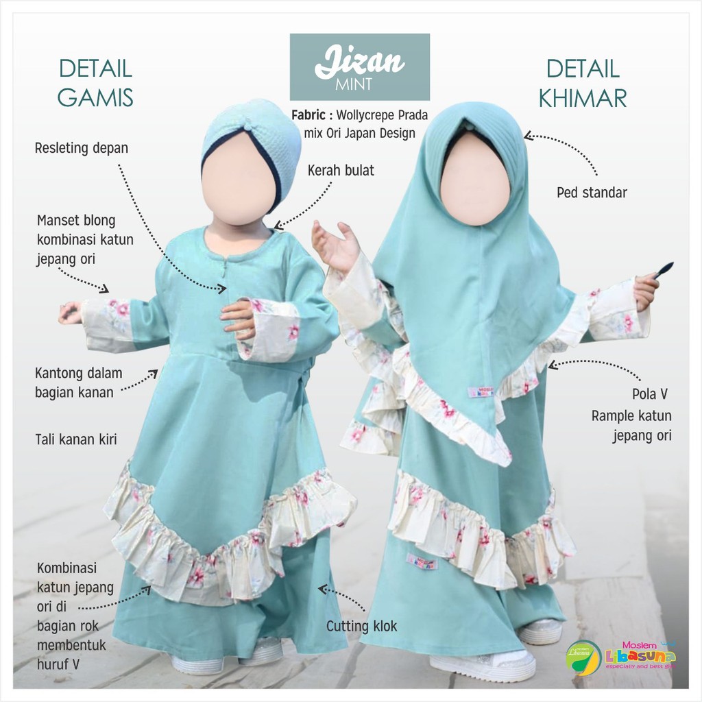 Gamis anak Jizan by Moslem Libasuna