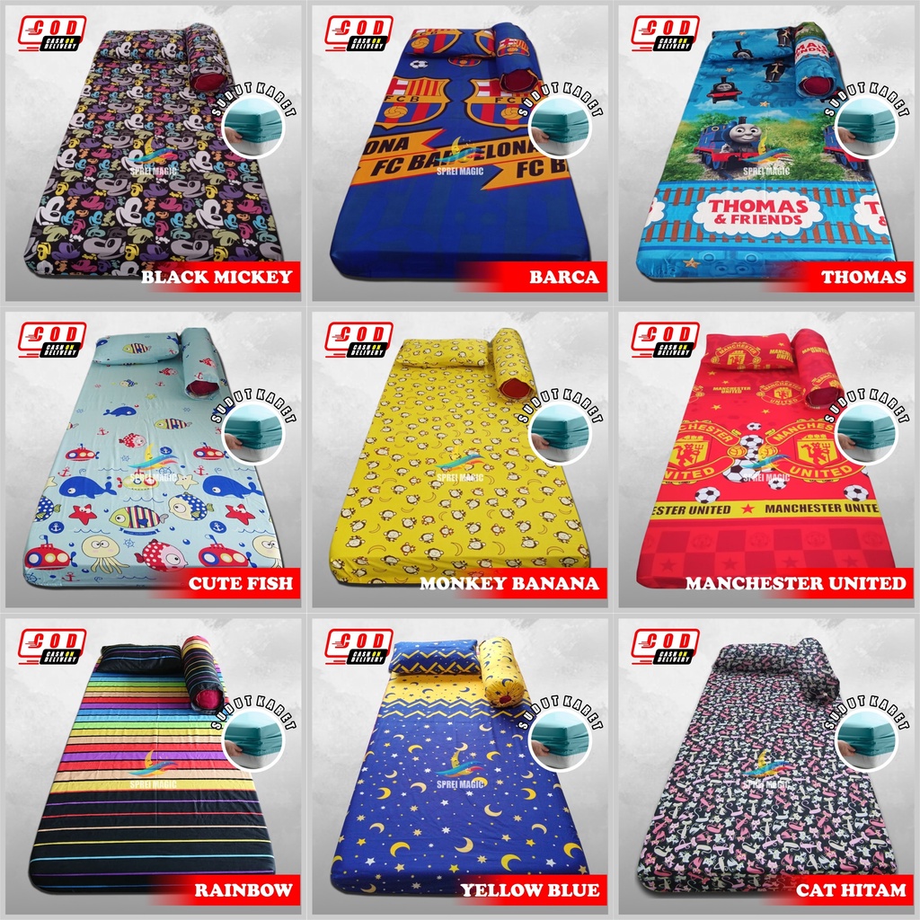 Sprei Polos 90x200x20 Sprei No.4 Sudut Karet