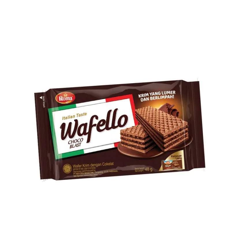 

ROMA WAFELLO WAFER COKLAT43G 1PACK ISI 10PCS, AGEN MURAH BISA BUAT JUAL LAGI