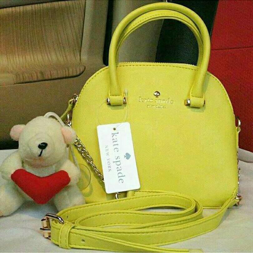 Tas Wanita Branded KS Kate Spade Rantai Gold Alma Maise Taiga Mini