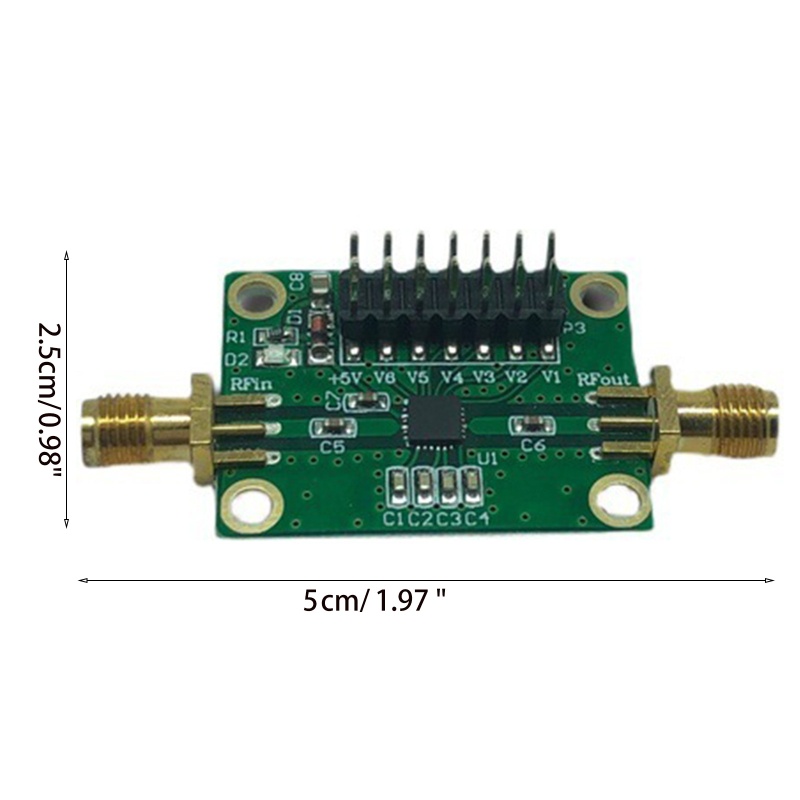 Btsg HMC472 Modul Attenuator Digital 6-bit 5V Loss Penyisipan Rendah Dengan Attenuator Frekuensi Pengerjaan 1M-3.8GHz