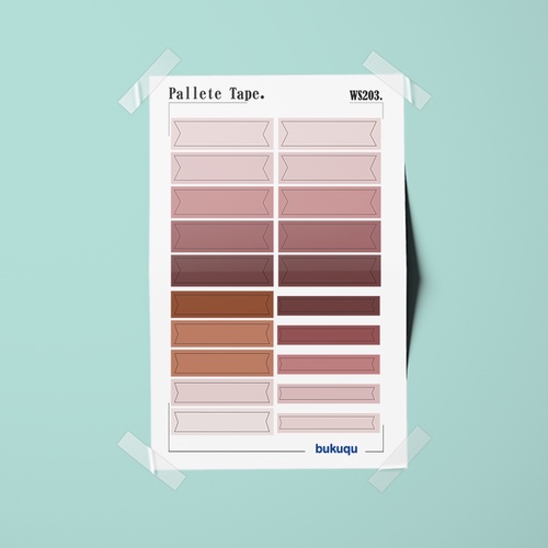 

Bukuqu Stiker Pallete Tape untuk Notebook, Planner