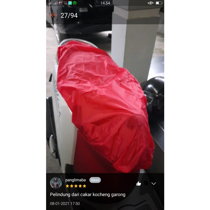 sarung cover jok motor vario beat mio  matic kecil universal tahan air