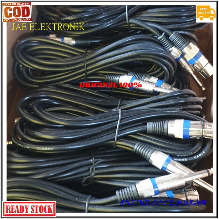 G515 Kabel mic 5 METER 5M ORIGINAL G515 microphone cable asli mikrophone mik dynamic meter universal pro profesional vocal vokal WIRE G515   BISA SEGALA JENIS MIC KABEL  Spesifikasi Panjang +/- 5 meter Jack koneksi T/S male to XLR female Warna Hitam G515