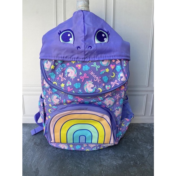 SMIGGLE UNICORN HOODIE BACKPACK - tas ransel SMIGGLE