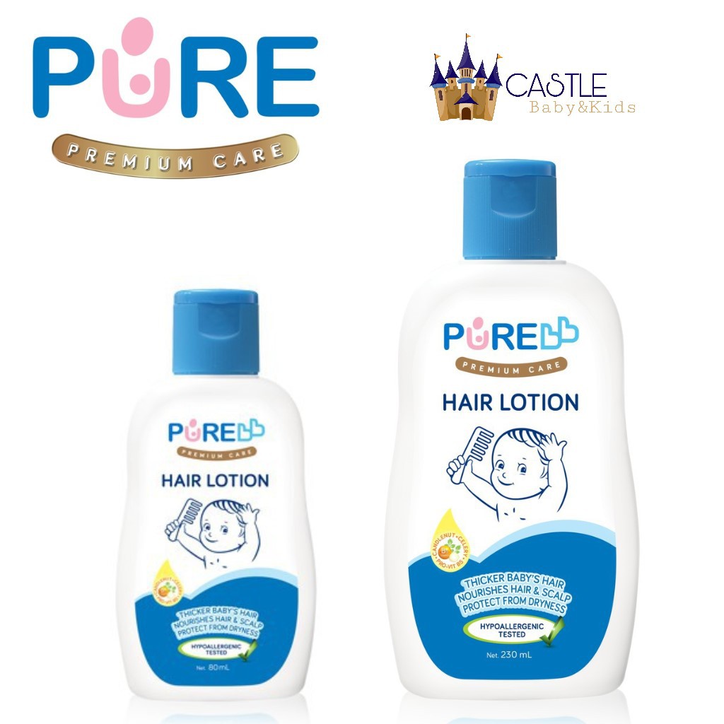 Castle - Pure Baby Hair Lotion 80ml 230ml - PureBB