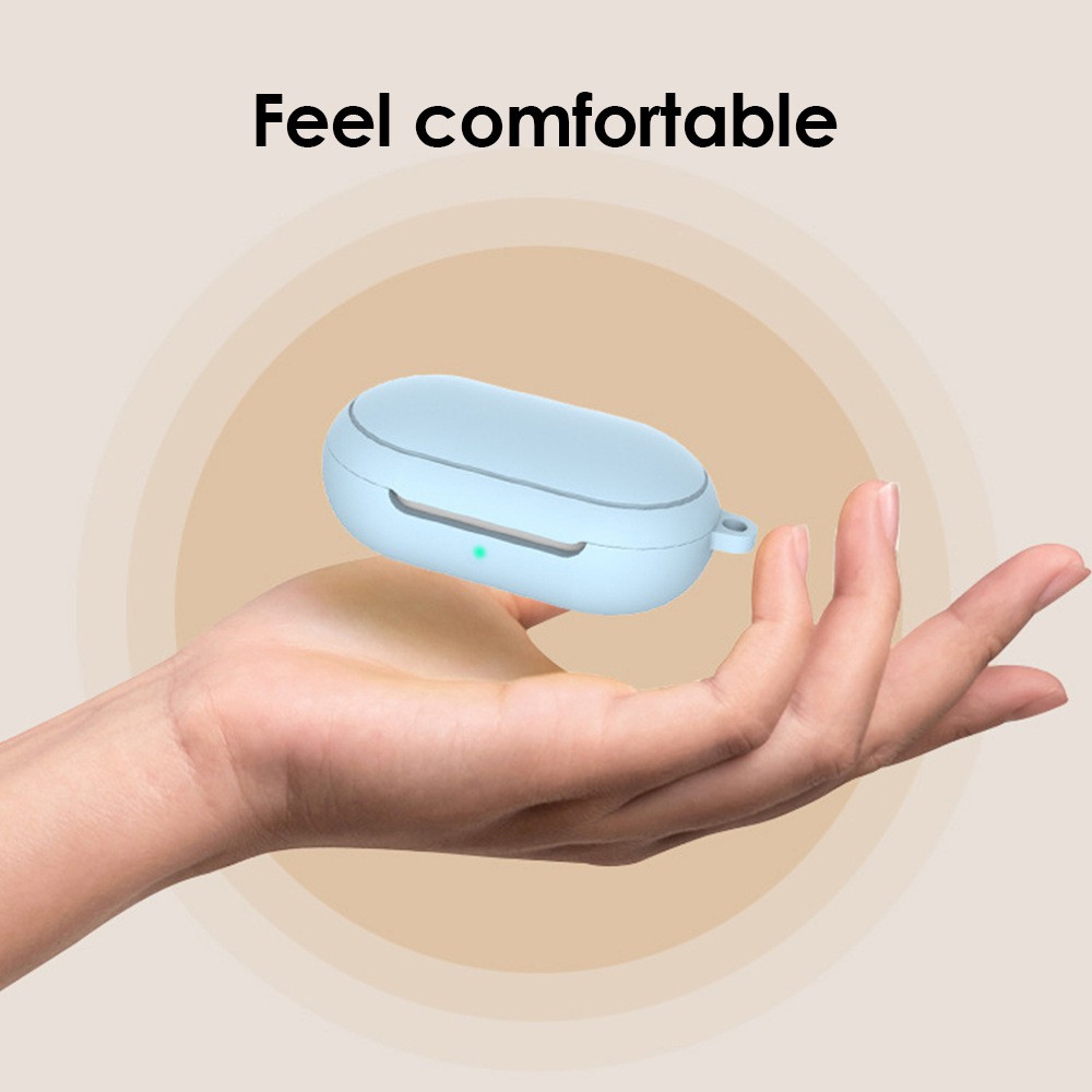 Casing Silikon Shockproof Dengan Carabiner Untuk Samsung Galaxy Buds / Buds + / Buds Plus