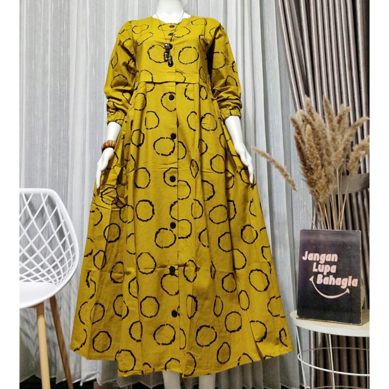 Dress katun linen