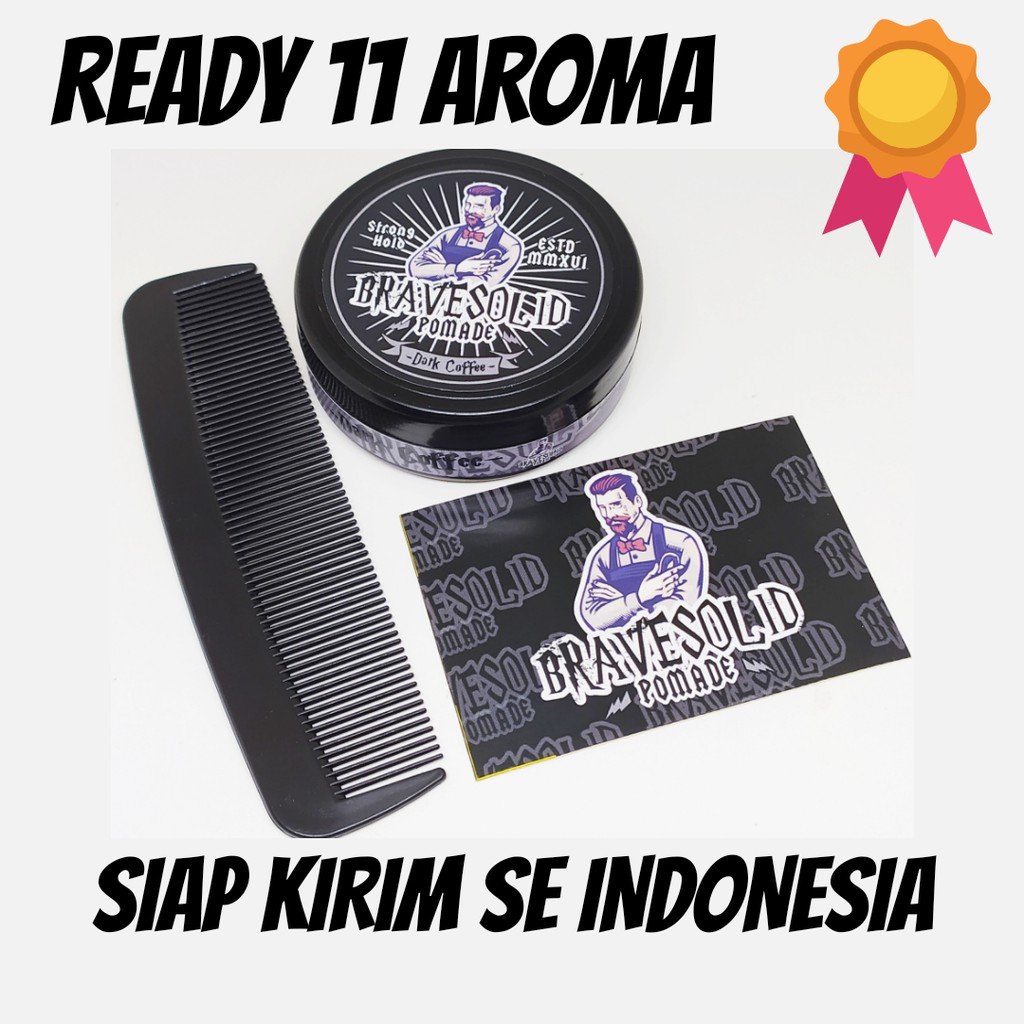 BRAVESOLID POMADE NEW 55GR OILBASE AROMA MINI GROSIR TERMURAH BUKAN POMADE WARNA