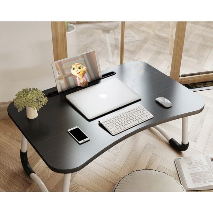 NWDESK Stand Meja Laptop Lipat Foldable Notebook Desk Table - Z22 - Black