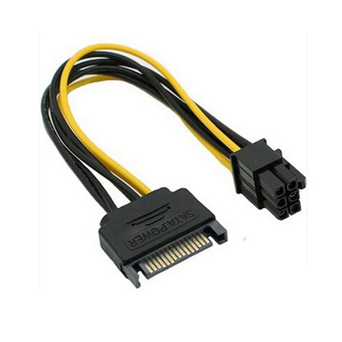 Kabel Power 6 pin to SATA