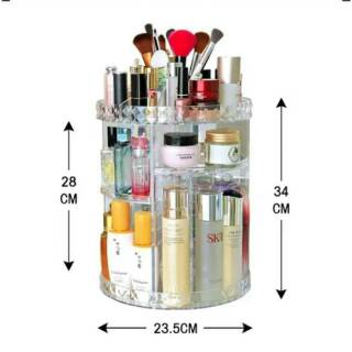 COD Rak Kosmetik DIAMOND Acrylic Putar 360 Derajat Best COD Rak Kosmetik DIAMOND Acrylic Putar 360 Derajat Best