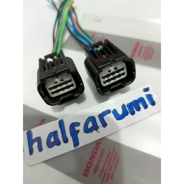 soket lampu depan, soket headlamp 8 pin vario 125 led, vario 150 led cocok untuk modif