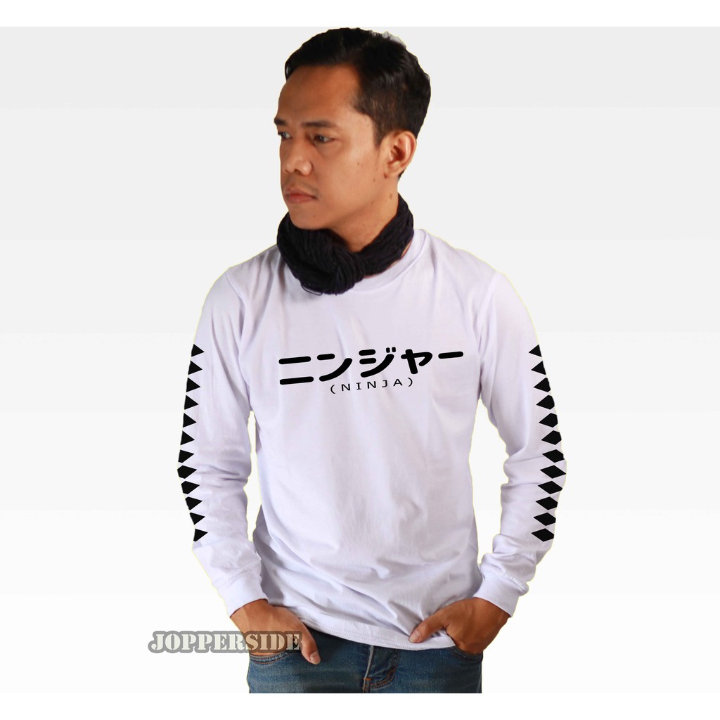 JOPPERSIDE TSHIRT KAOS DISTRO LONG SLEEVE LONGSLEEVE LENGAN PANJANG PRIA NINJA ORIGINAL PREMIUM TL6