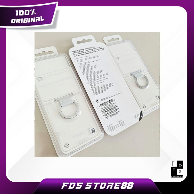 Clear Cover With Ring Samsung Galaxy Z  Flip4 Flip 4 5G Z flip 3 5G Original