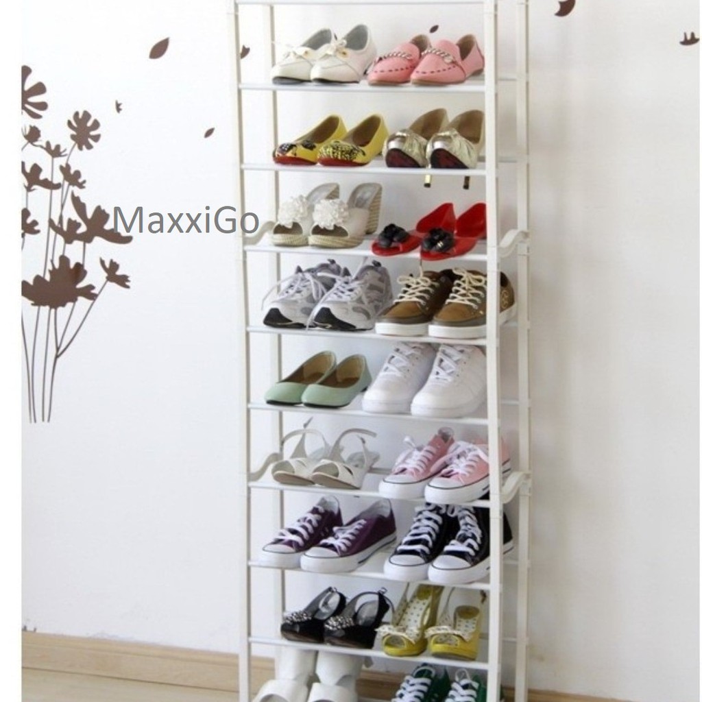 Tb 16 Amazing Shoes Rack Rak Sepatu 10 Tingkat Shopee Indonesia